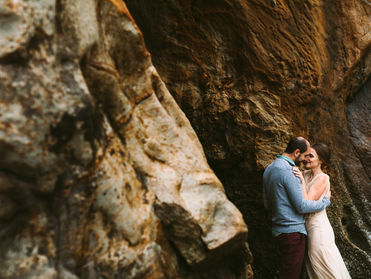 Justine + Sean | Hug Point, Oregon