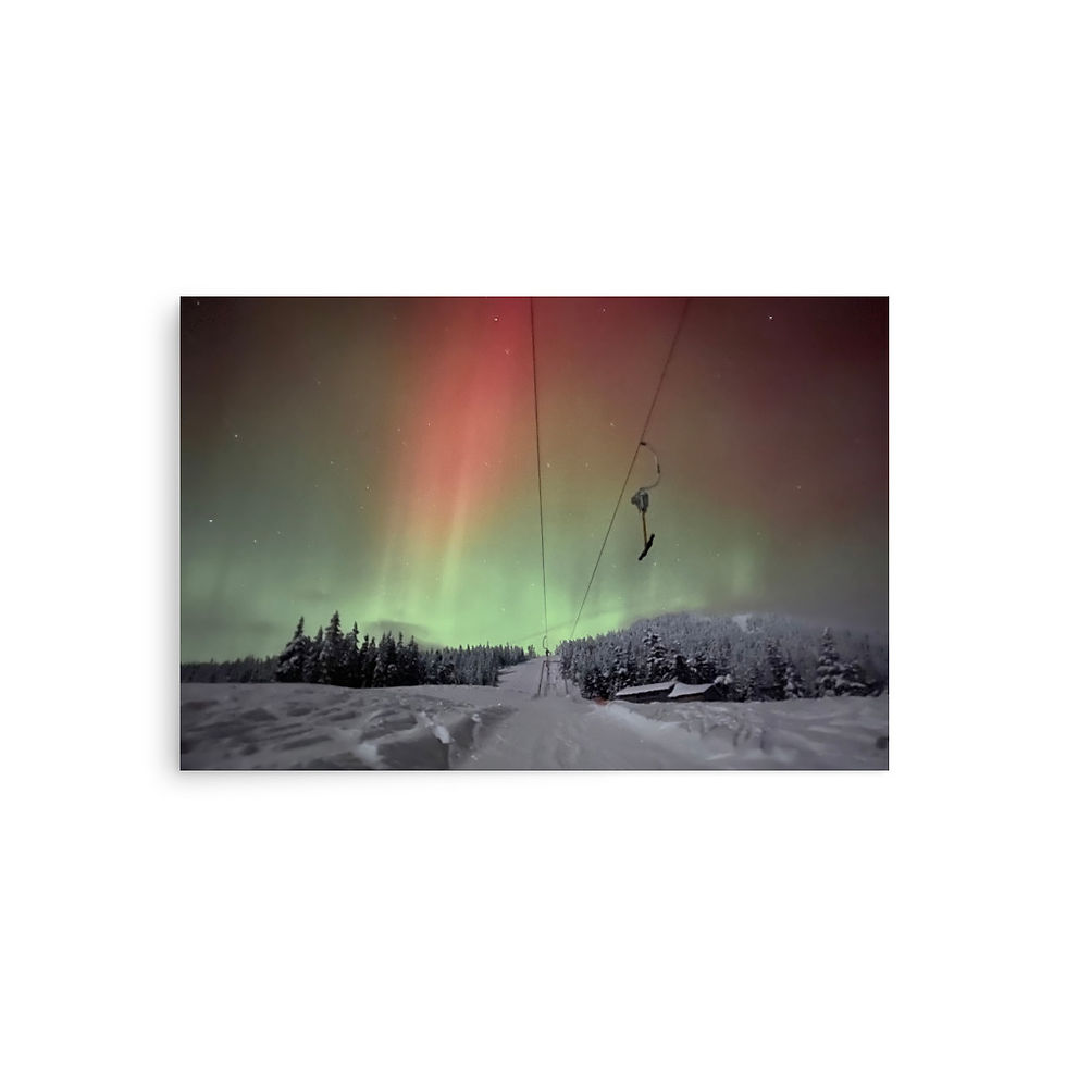 Northern Lights by Casey's Pub Mount Cain