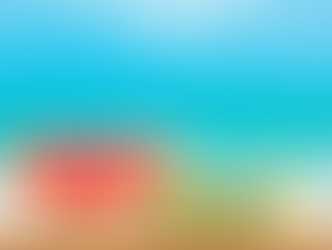 Melancia e óculos escuros em primeiro plano sobre uma mesa e o mar ao fundo