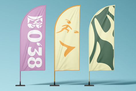 Three flags