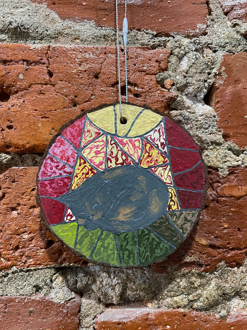 Thumbnail: Sleeping Cat - Dilute Tortie - ORNAMENT