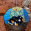 Thumbnail: Sleeping Cat - Calico - Black Based - ORNAMENT
