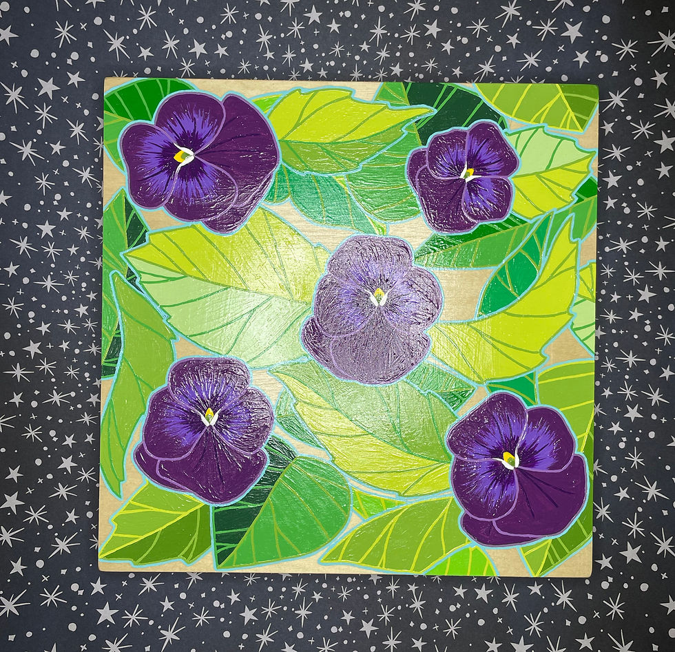 Thumbnail: Pansies - Giclee Print