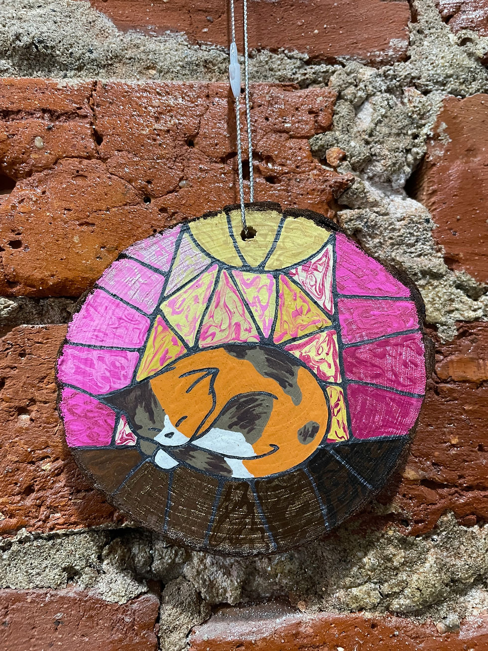 Thumbnail: Sleeping Cat - Torbie - ORNAMENT