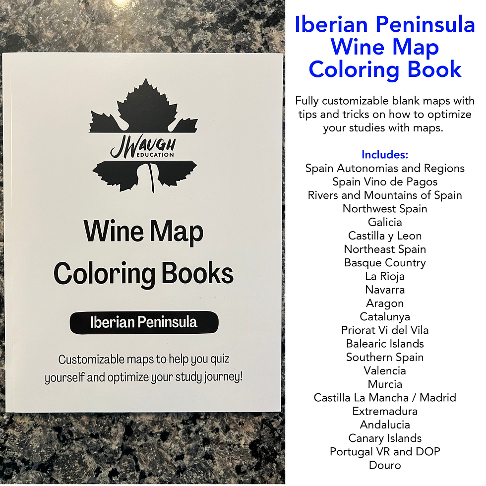 Thumbnail: Wine Map Coloring Book - Iberian Peninsula