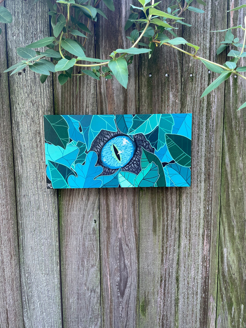Thumbnail: Clever Girl - Blue - PAINTING - 6x12