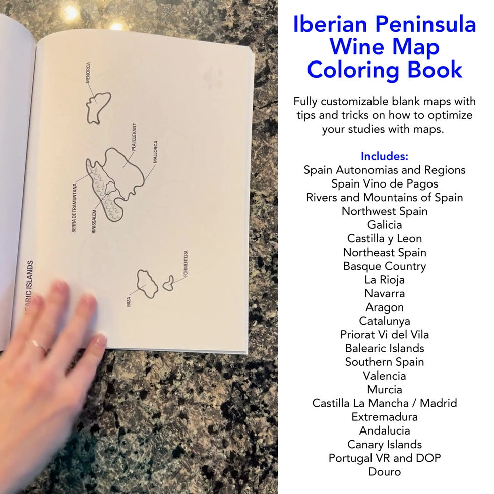 Thumbnail: Wine Map Coloring Book - Iberian Peninsula