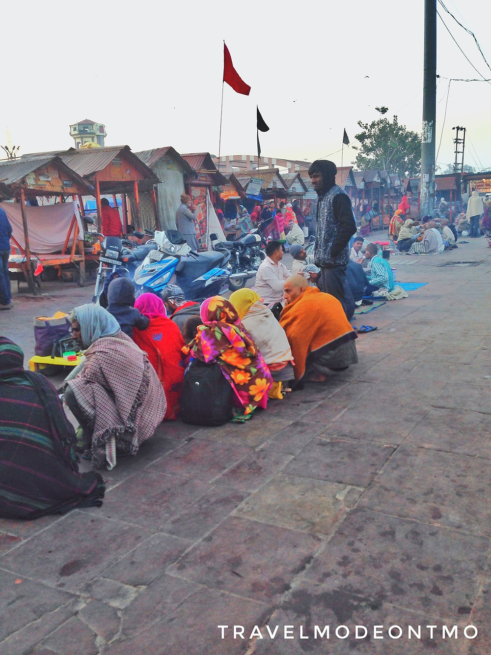Prayers are being offered at the banks of River Ganges