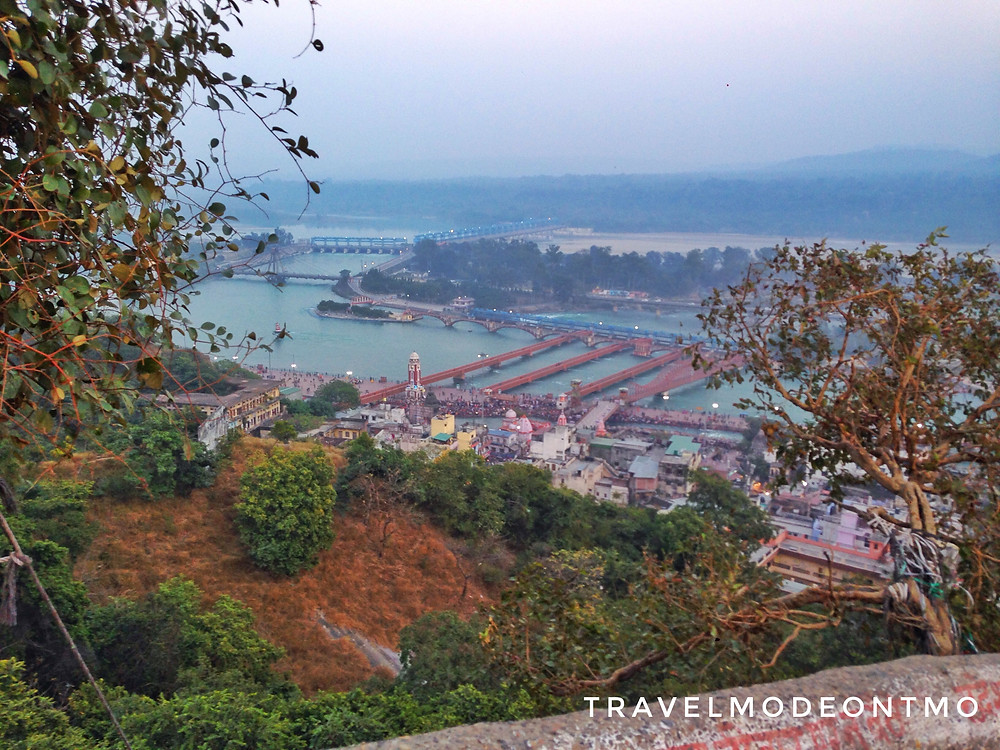 View of the city Haridwar from Himalayan Shivalik Hills