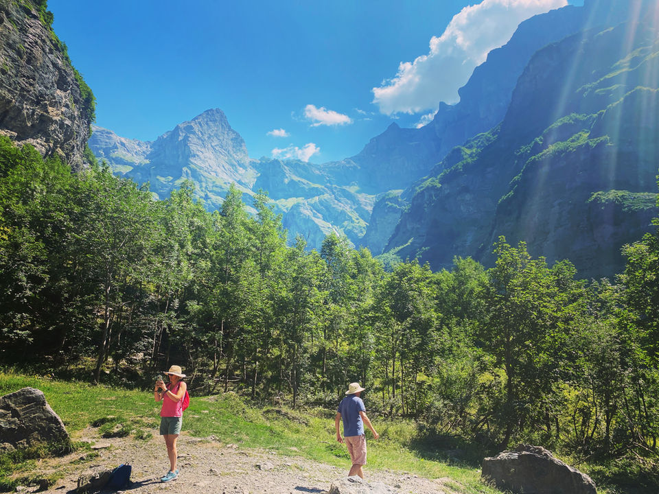 Beautiful Weather on a Holiday in the Alps