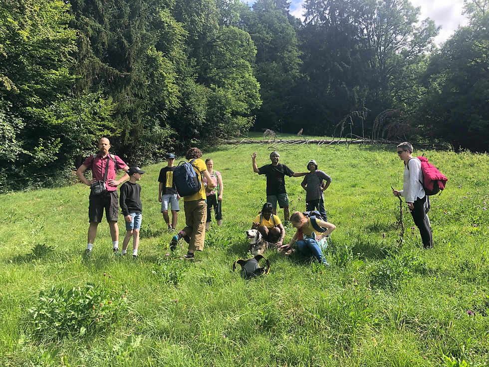 Guided family adventure holiday with mindful outdoor activities