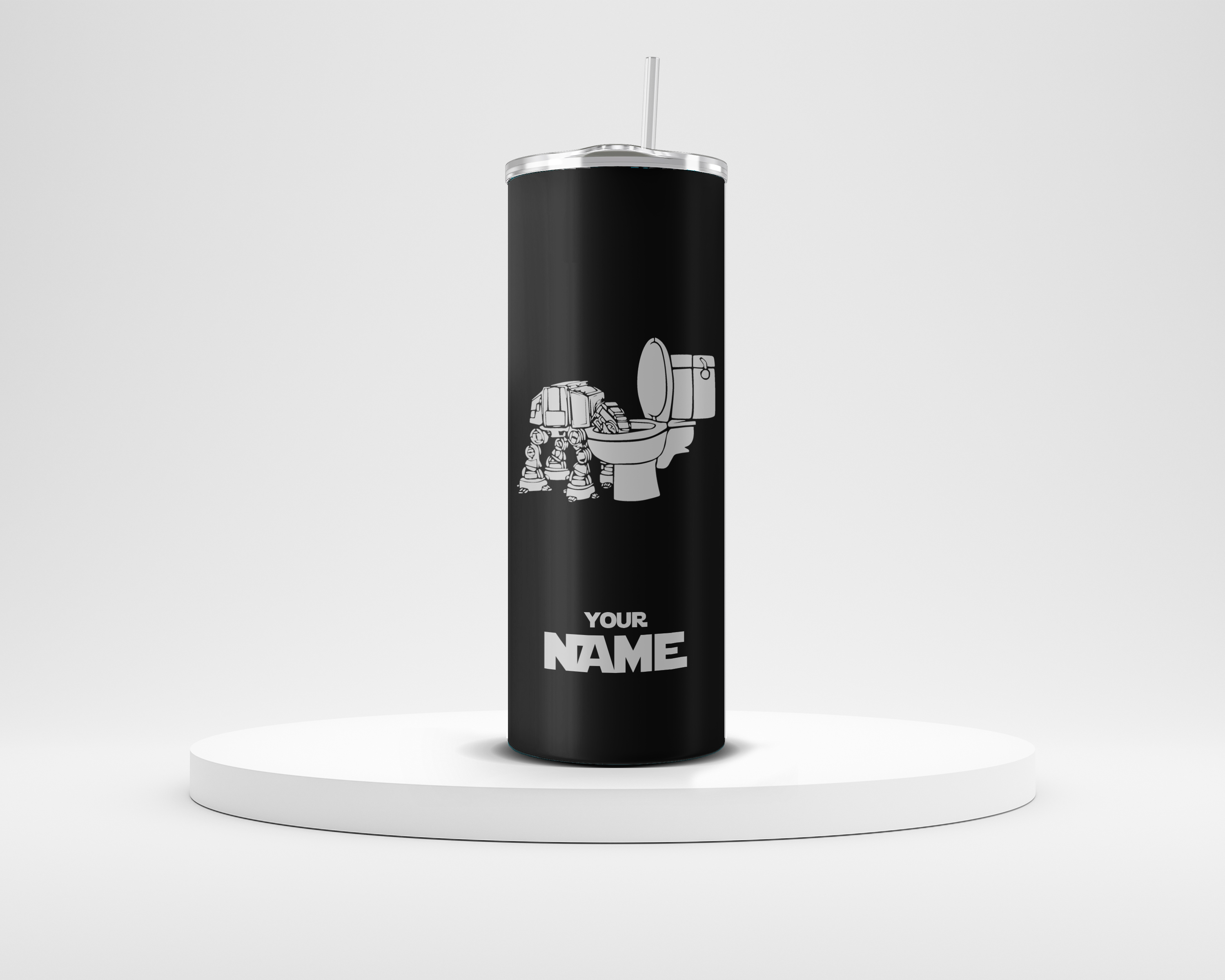 AT-AT drinking out of the toilet