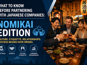 What to Know Before Partnering with Japanese Companies: Dinner and Drinks Edition