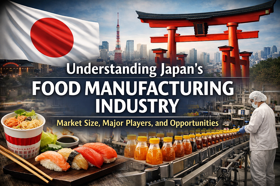 Inside Japan’s Food Manufacturing Industry: Market Size, Key Players, and Future Trends