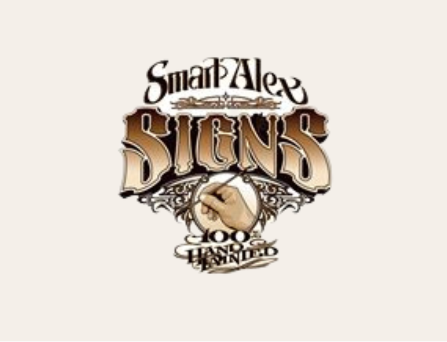 RUSTY NINE GARAGE WHITTIER | Smart Alex Hand Painted Signs ORANGE