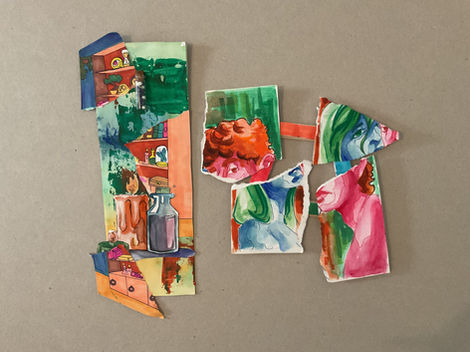 collage with colors