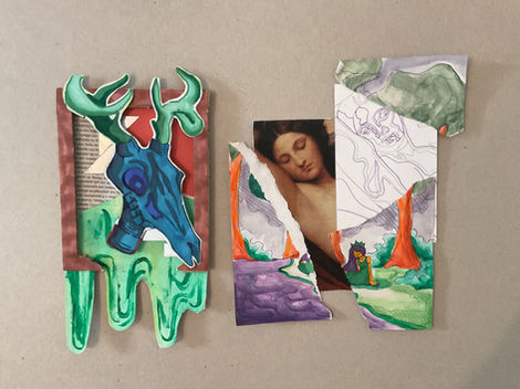 collage with colors