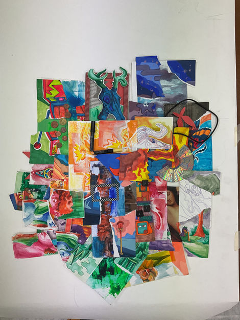 collage with colors