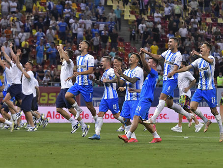 Craiova câștigă Supercupa României. Șumudică, primul trofeu ratat cu CFR Cluj