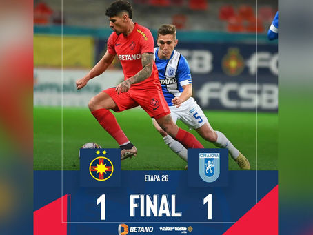 Superliga: FCSB-Universitatea Craiova. Goluri la extreme…