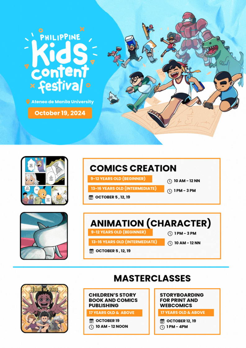 Invitation to the Philippine Kids Content Festival October 19, 2024