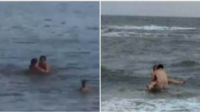 Oleaje descubrió a una pareja en plena faena sexual en Cartagena