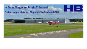 Hangarplatz verfügbar!