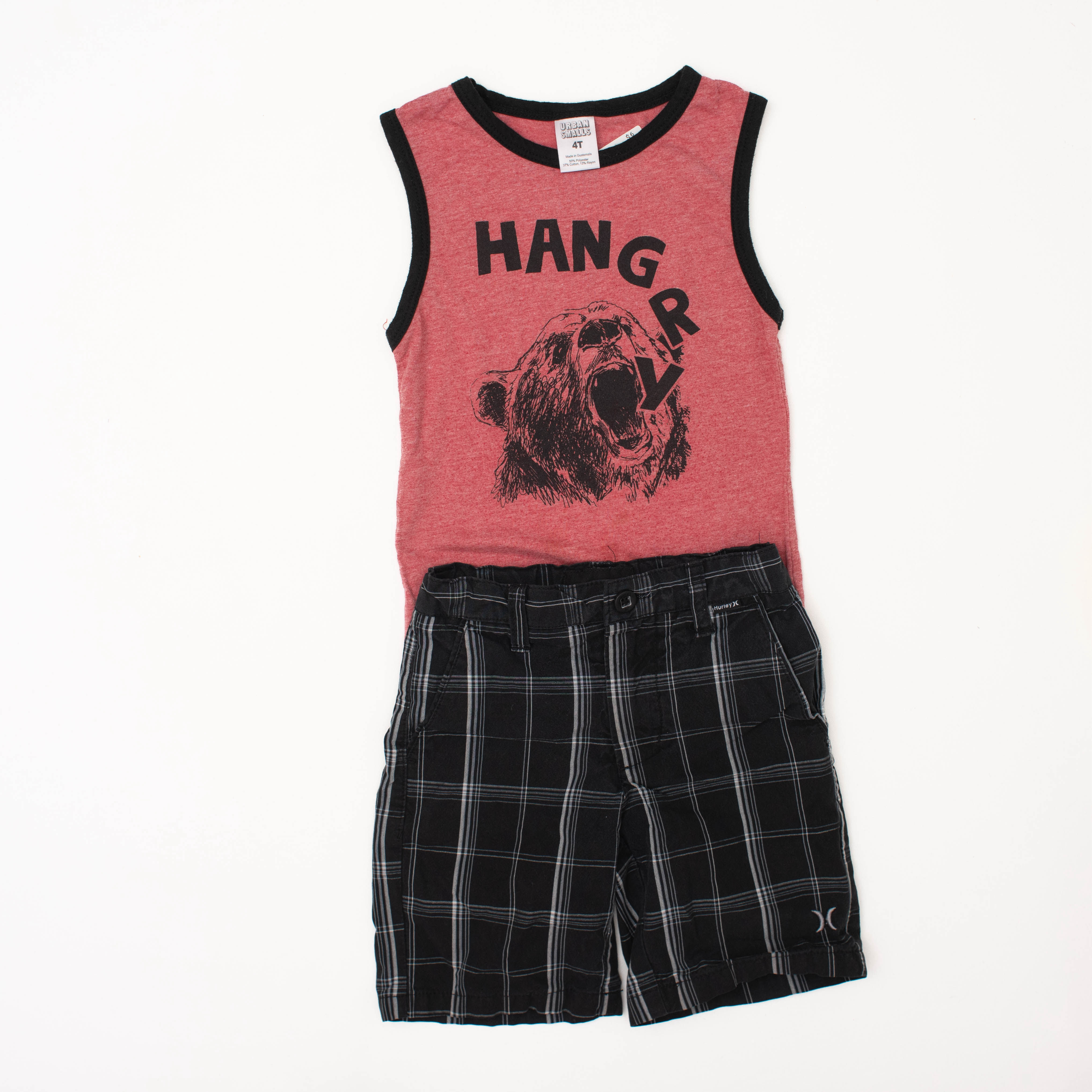 Hurley Black Shorts Set 4 Boy