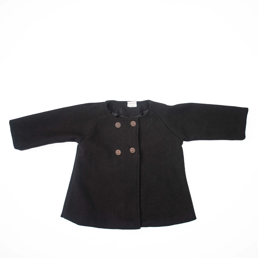 Thumbnail: 12M 18M duffel coat black RB6364055 girl