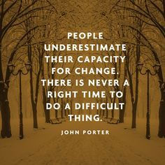 In Pursuit of Change