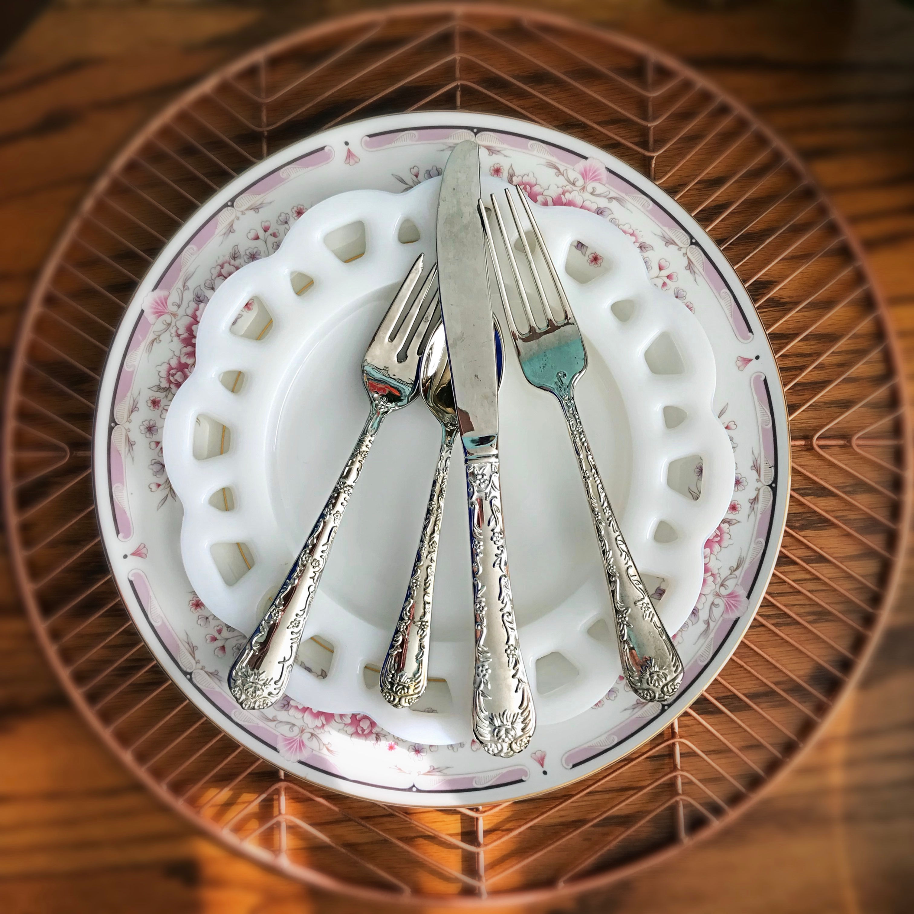 REAL SILVER FLATWARE, MATCHED