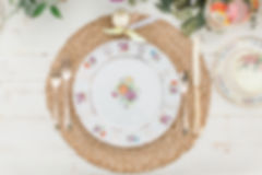 CHINA LUNCHEON PLATES