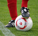 Cleats on Soccer Ball