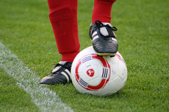 Cleats on Soccer Ball