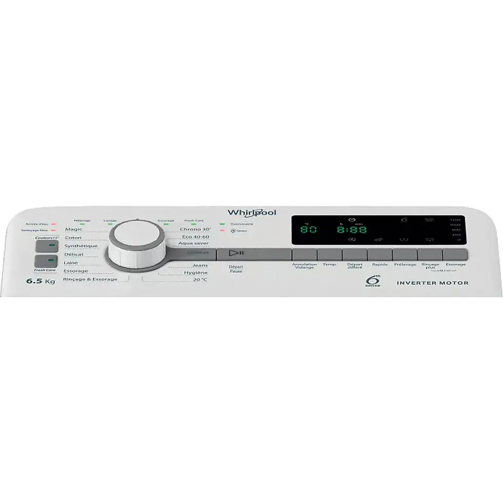Thumbnail: WHIRLPOOL TDLR65261FR Top-Loading Washing Machine – Compact and Efficient