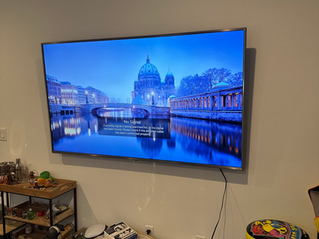 tv mounting with flat mount