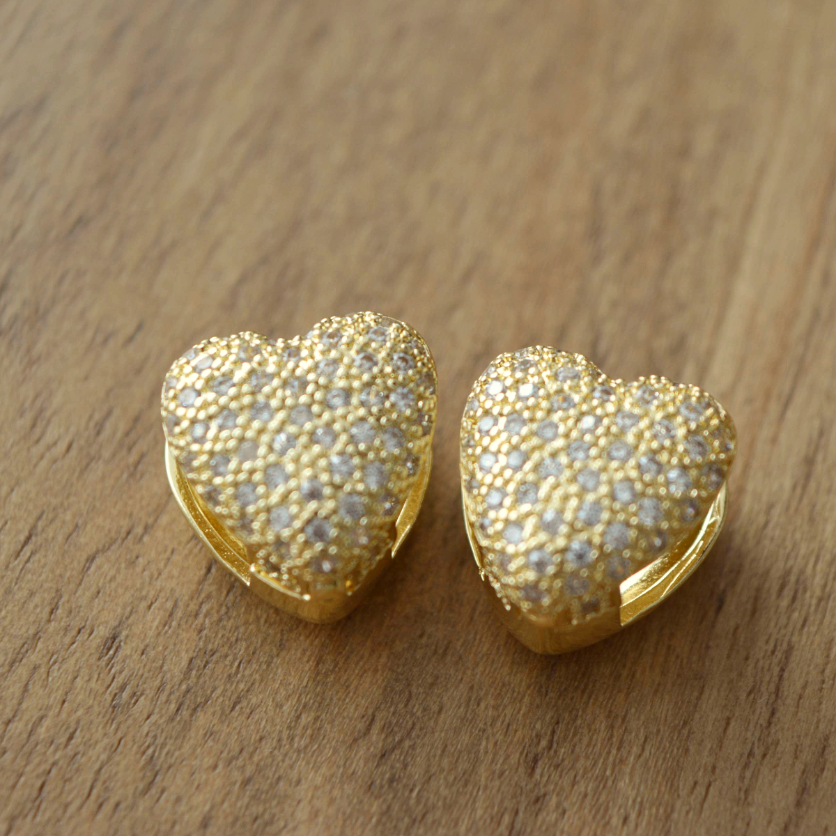 Aros Corazón Brillante