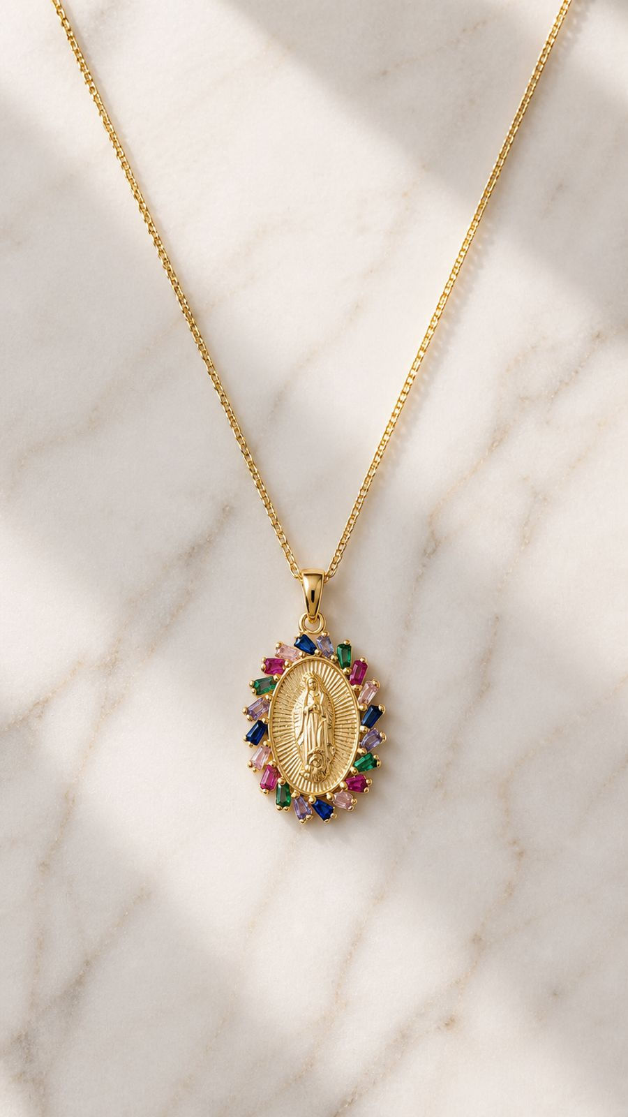 Miniatura: Virgen strass colores