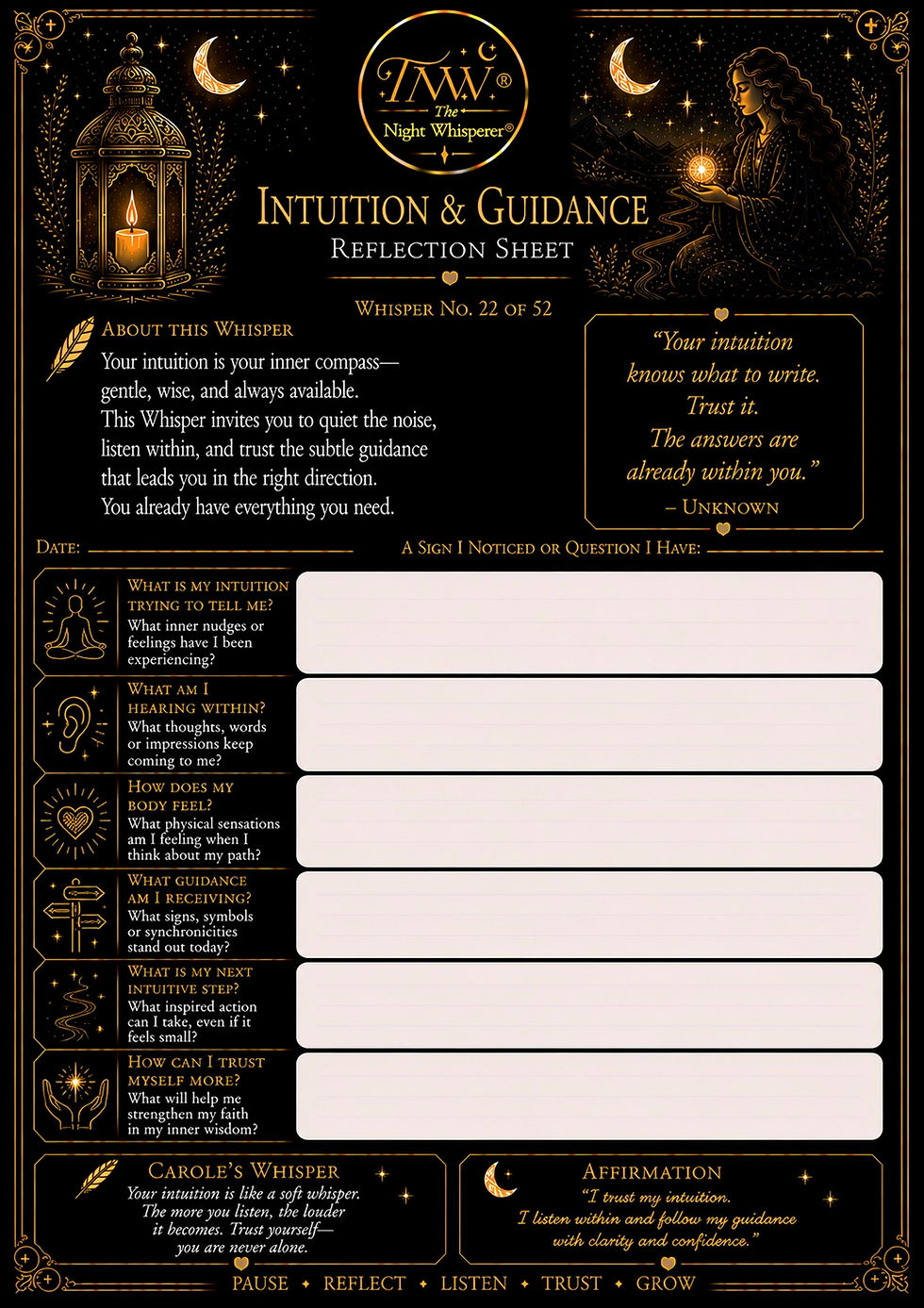 INTUITION & GUIDANCE