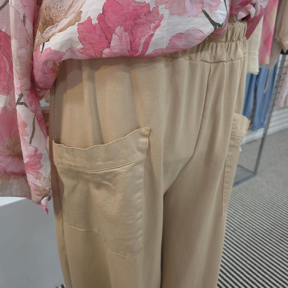 Thumbnail: Camel Pocket Cocoon Trousers