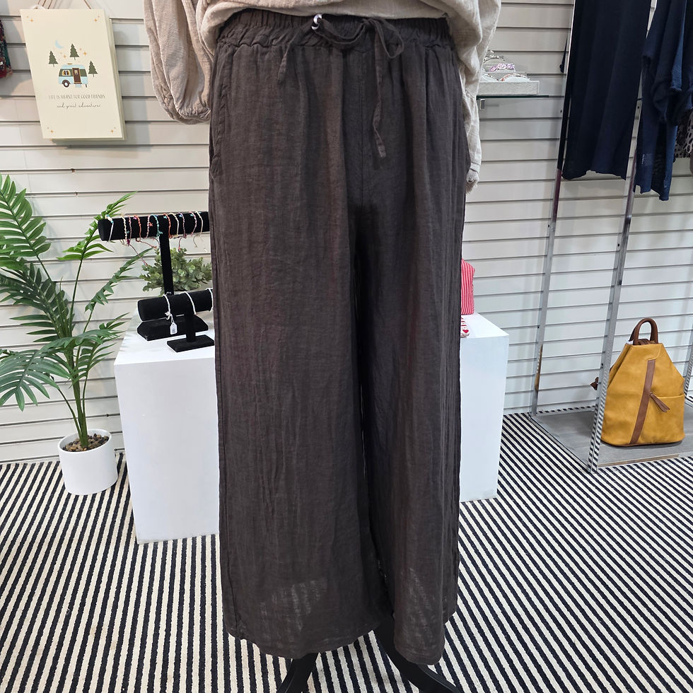 Thumbnail: Brown Linen Trousers