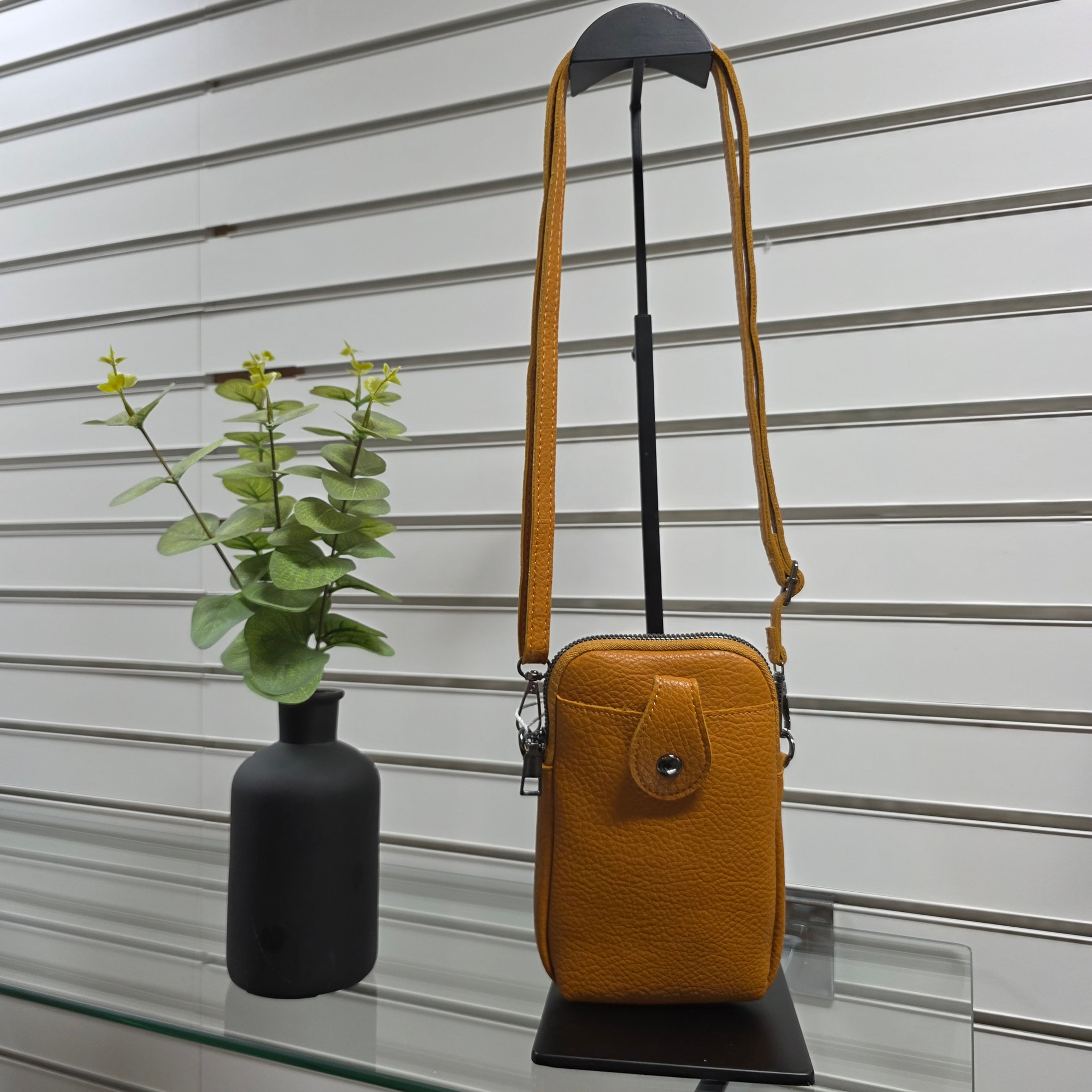 Ochre phone bag