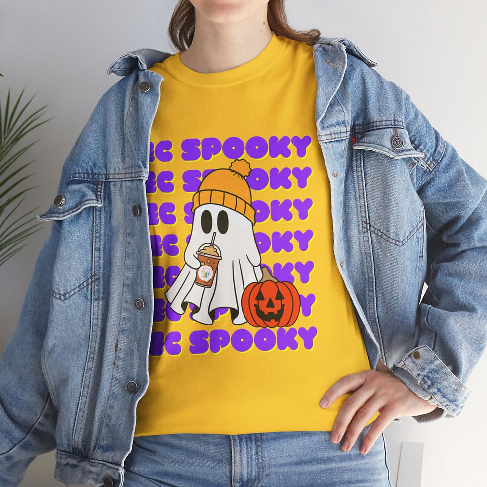 Thumbnail: Unisex Heavy Cotton Tee | EC Spooky T-Shirt