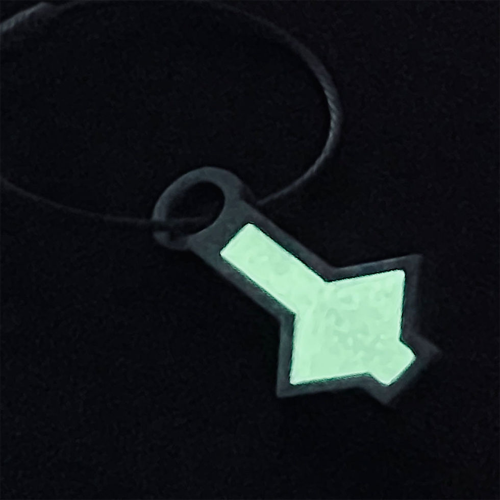 Thumbnail: Keyring "The T-Hour" metal, orange rope