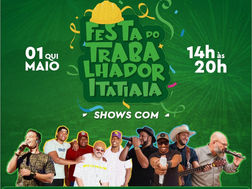 Festa do Trabalhador acontece nesta quinta-feira, em Itatiaia