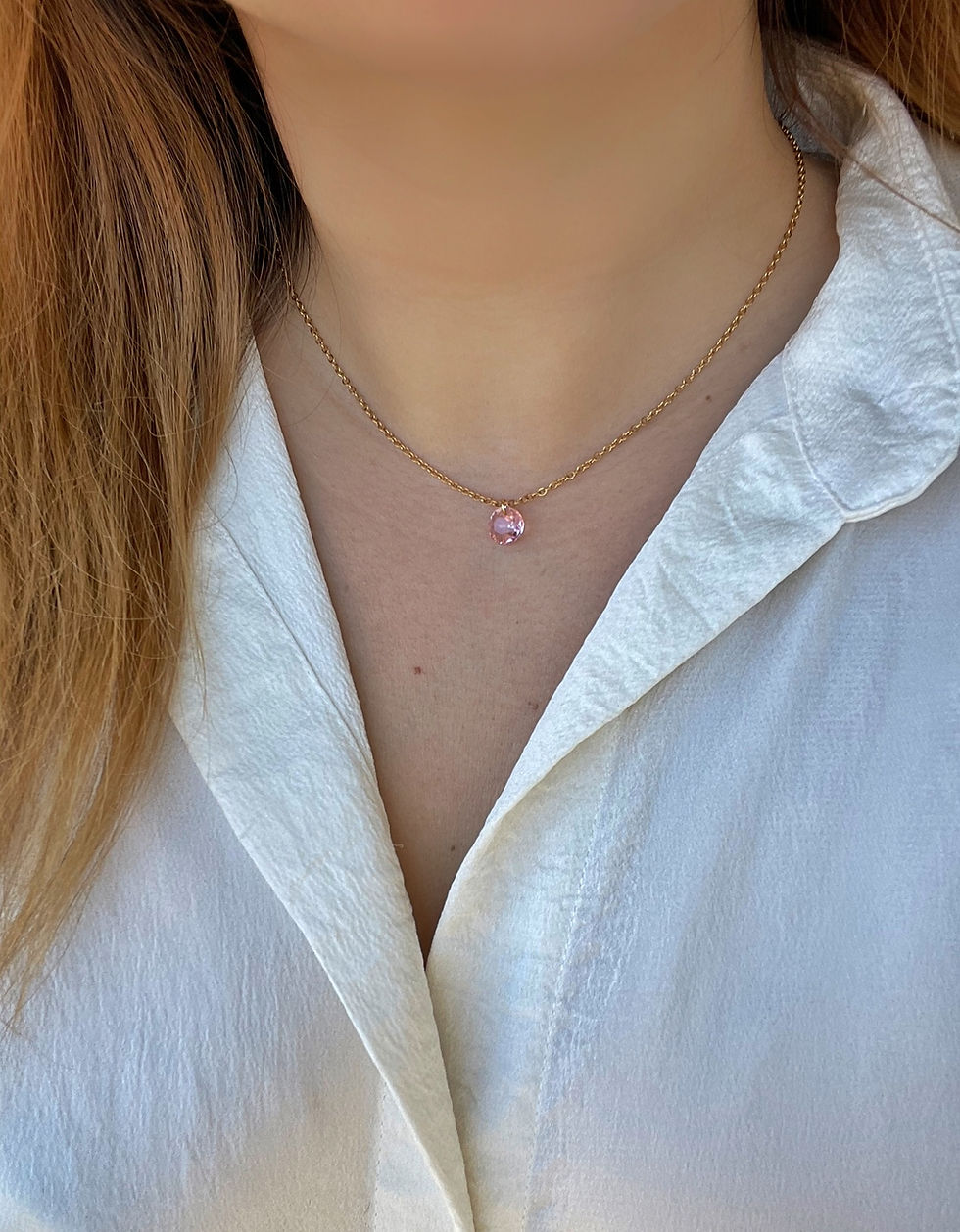 Thumbnail: POINT OF LUZ GOLD Necklace
