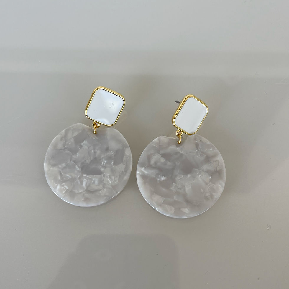Miniature : Boucles d'oreilles MAIORCA BLANC