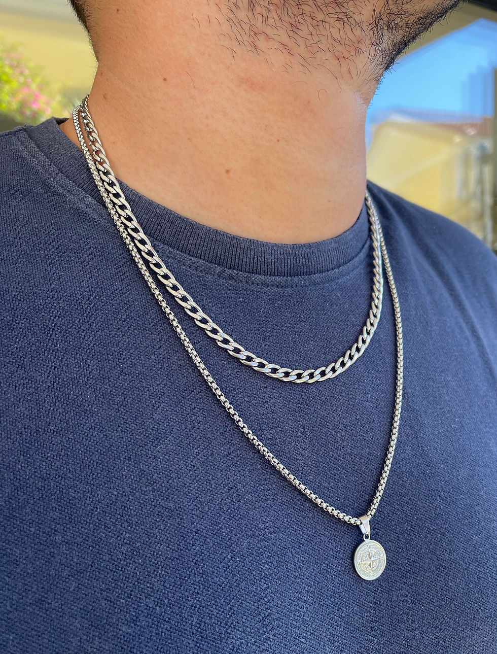 Miniatura: Colar MONARCA SILVER