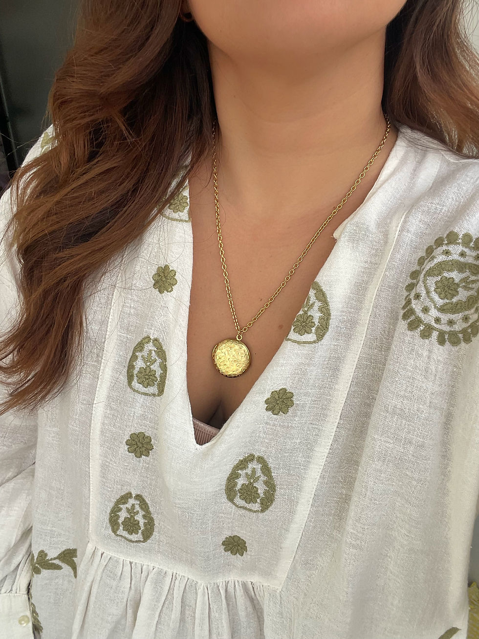 Miniature : Colar RELICARIO REDONDO GOLD