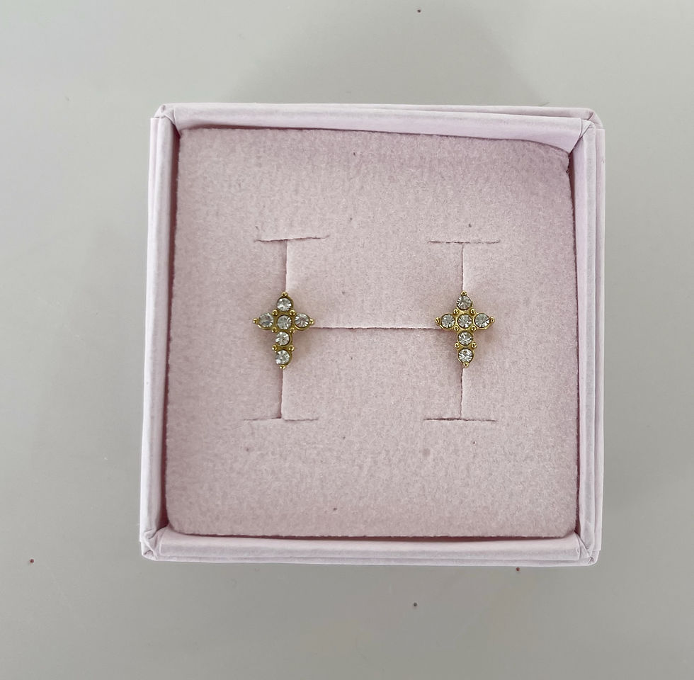 Miniature : Mini boucles d'oreilles CROIX GOLD